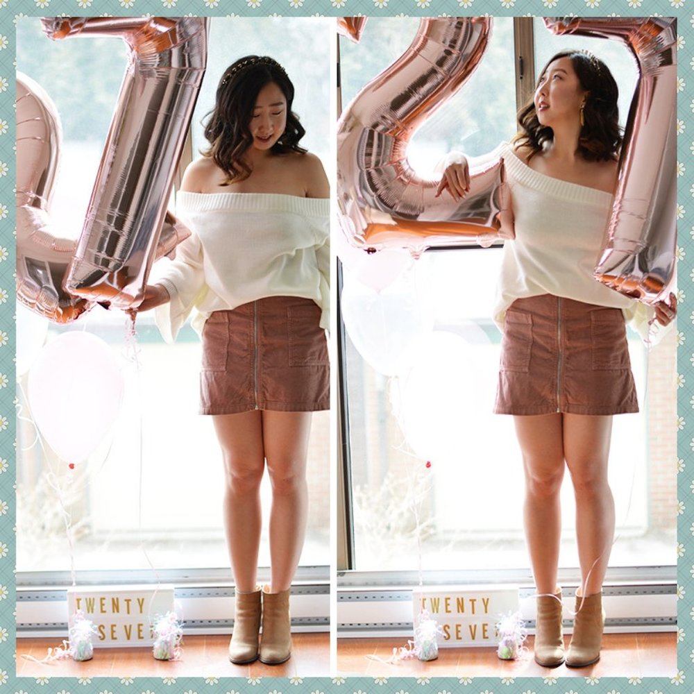 White Off-The-Shoulder Sweater